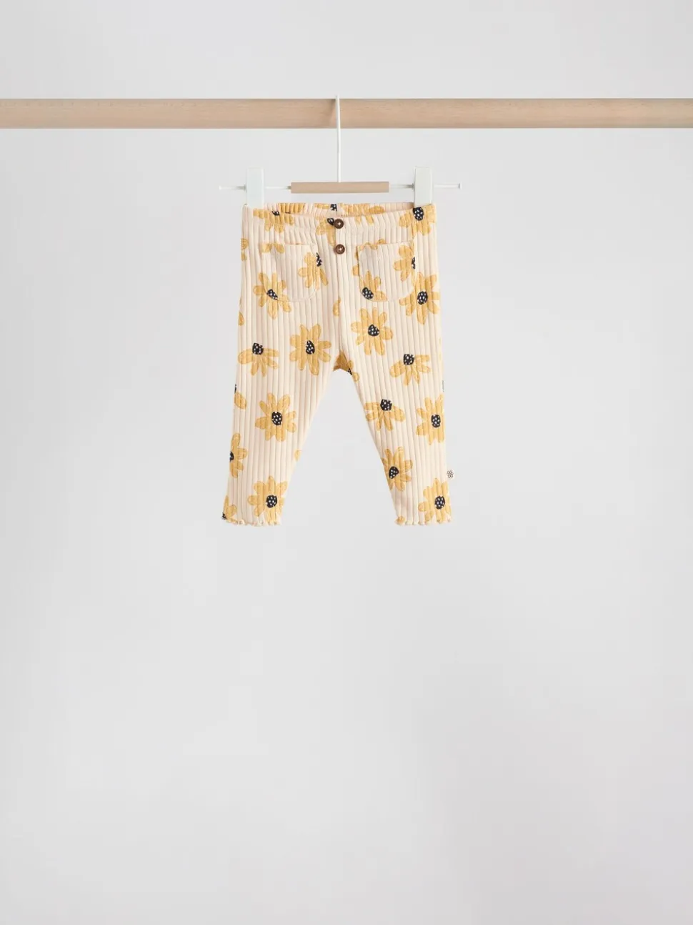 Yellow Flower/ Stripe Long Sleeve Top And Leggings Set 6 Piece (0mths-3yrs)