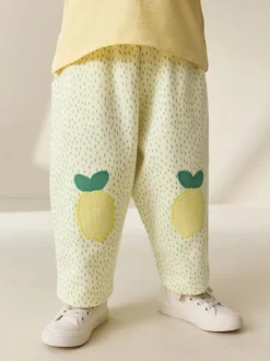 Yellow Lemons Embellished Barrel Trousers (3mths-7yrs)