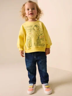 Yellow Vegetables Crew Neck Sweatshirt (3mths-7yrs)