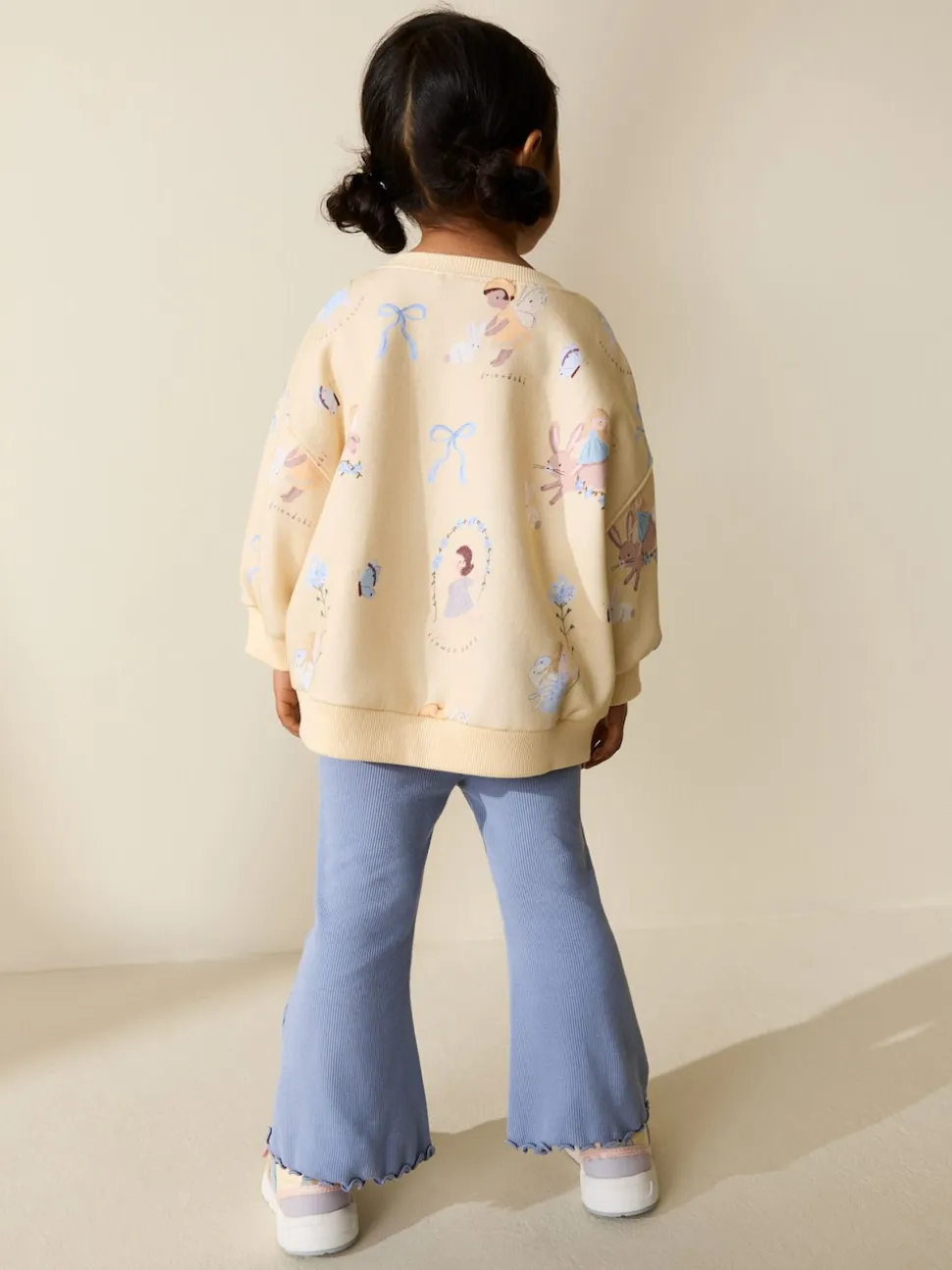 Yellow/Blue Fairy Sweatshirt & Flare Leggings Set (3mths-7yrs)