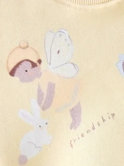 Yellow/Blue Fairy Sweatshirt & Flare Leggings Set (3mths-7yrs)