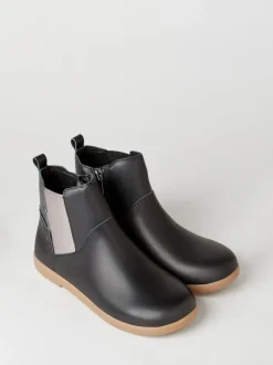 Zig+Star Charcoal Black Junior Kids Rockit Boots